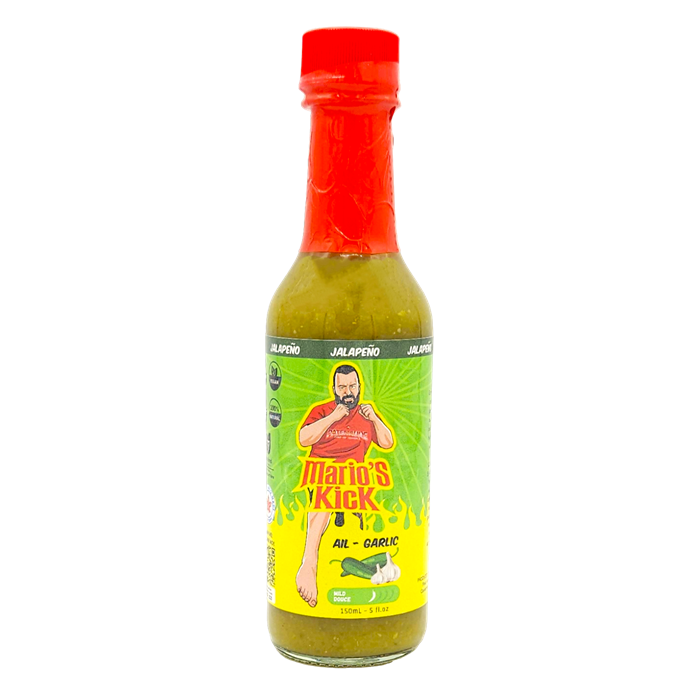 Mario's Kick Jalapeño Garlic Hot Sauce