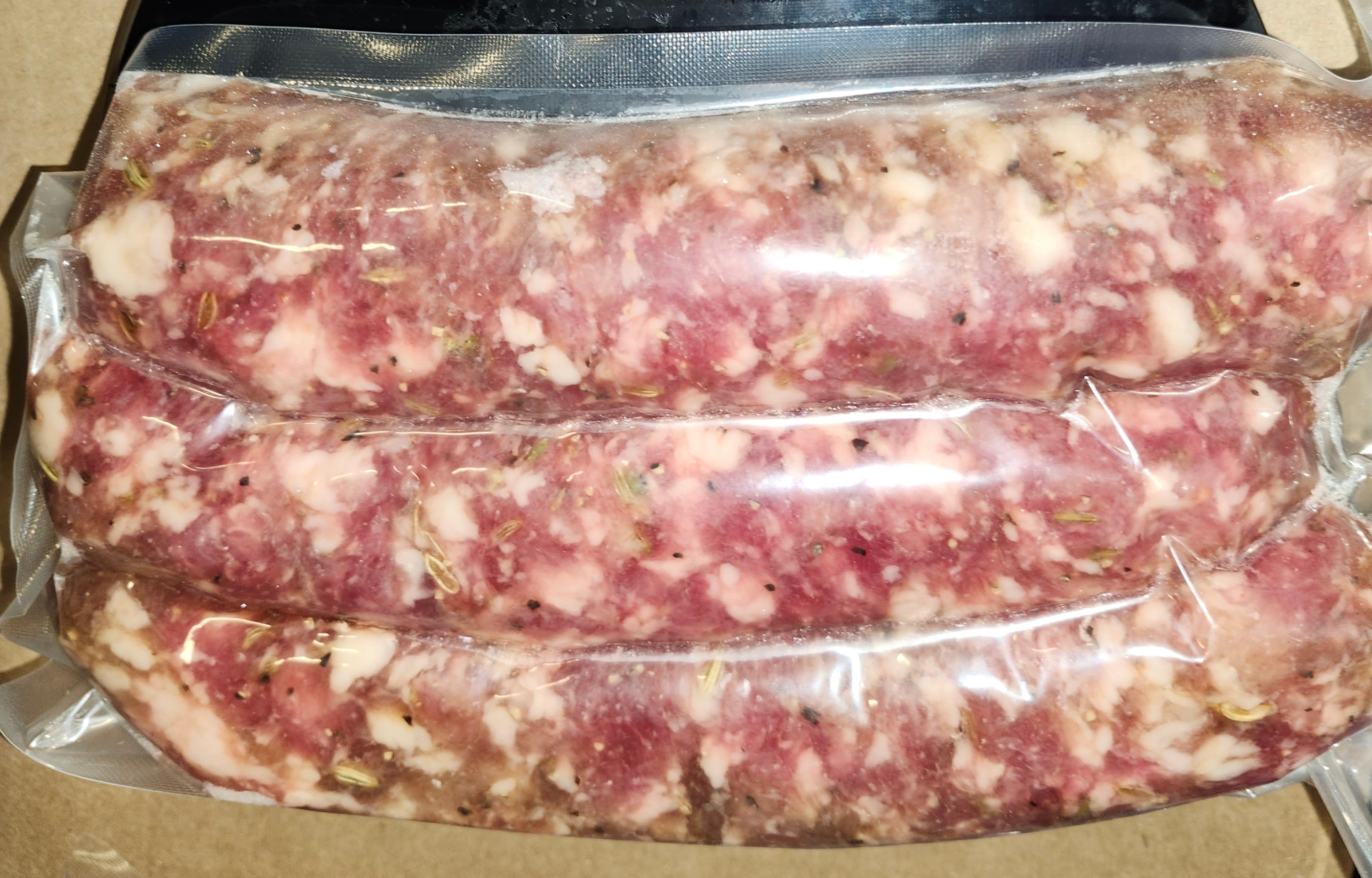 Pork - 2 x 3-packs of 7" large gluten-free mild Italian Sausages