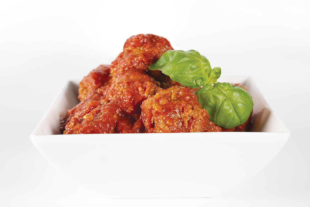 Veal meatballs in tomato sauce, 30g ea, 1kg bag