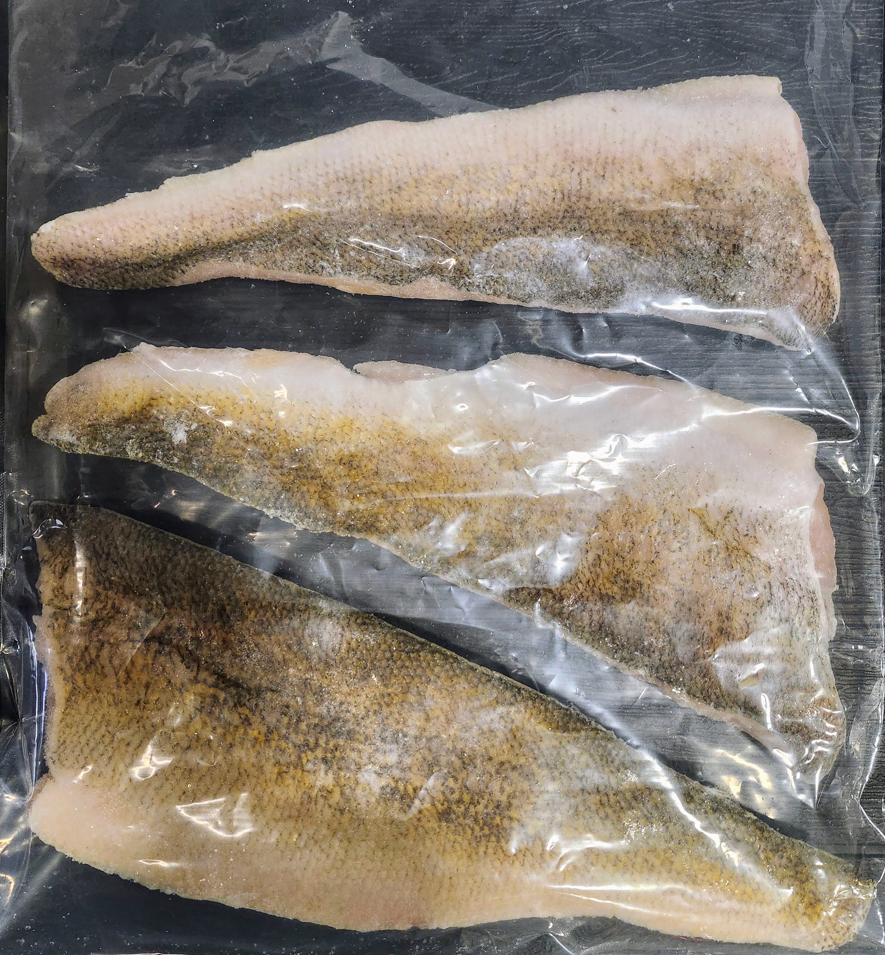 Fish - 3 x 10-11oz skin on boneless Canadian Walleye fillets