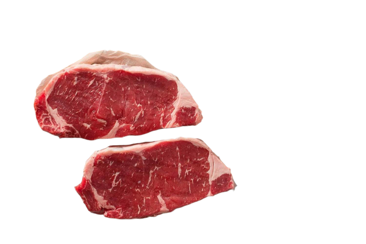 2 x 12oz AAA Black Angus grass-fed New York Striploin Steaks