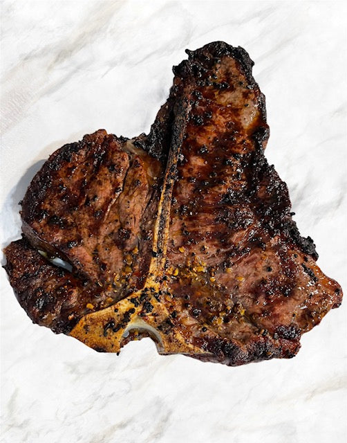 1 x 22oz AAA Black Angus grass-fed T-Bone Steak